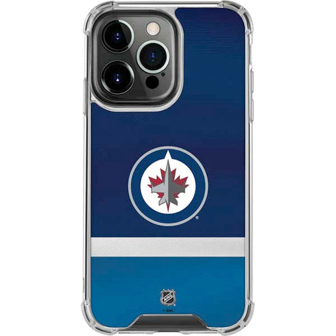 NHL Winnipeg Jets Alternate Jersey iPhone 16 Pro Clear Case